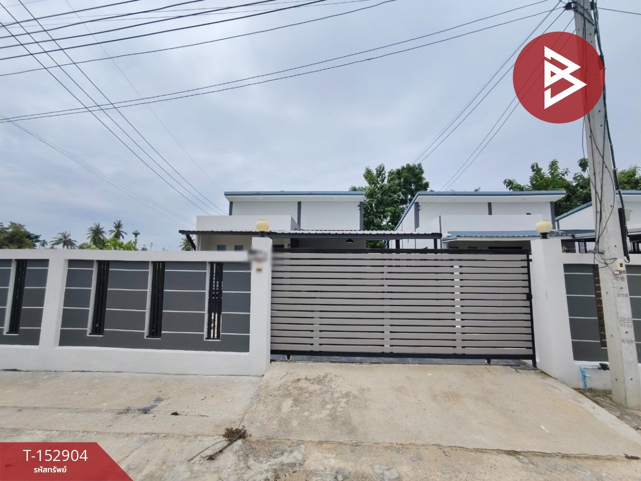 Single house for sale, 1 floor, area 69.8 square meters, Ban Pong, Ratchaburi.