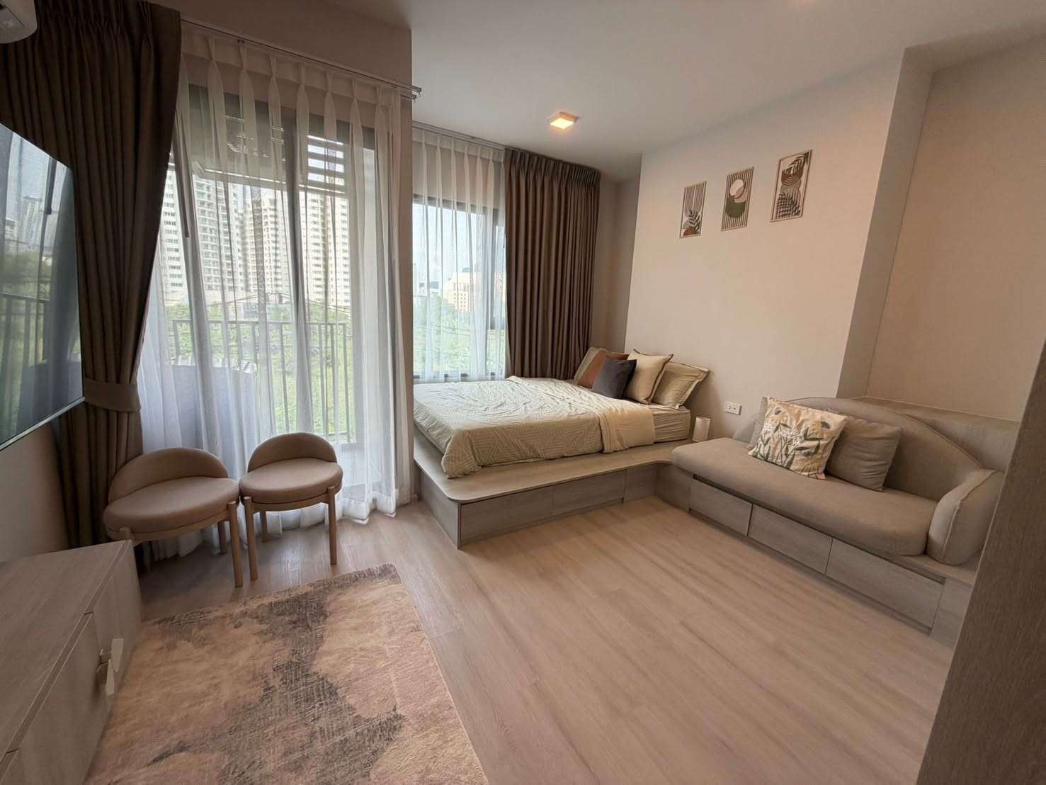 🏡 Condo for Rent – ​​COBE Ratchada - Rama 9 (COBE Ratchada - Rama 9) | 1 Bed | 1 Bath | 26 sqm | Floor 3 | MRT Cultural Center | 💰15,000 THB/month | LINE: @979ywrvr | Ref: PK0239