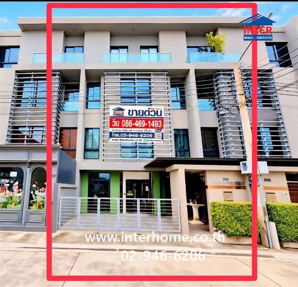 Townhome, 4 floors, 30.2 sq m, Arco Home Office Village. Ekkamai–Ramintra Soi Yothin Phatthana 11 Ekkamai-Rai Inthra Road Praditmanutham Road Ramindra Expressway Road, Bang Kapi District, Bangkok