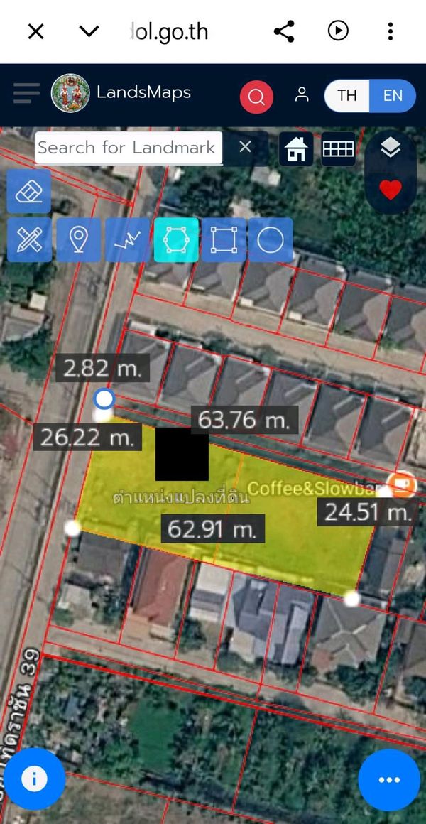 Urgent sale! Corner plot of land, high fill, ready to build, Soi Thet Rachan 39 (Don Mueang), special price only 13.5 million baht.