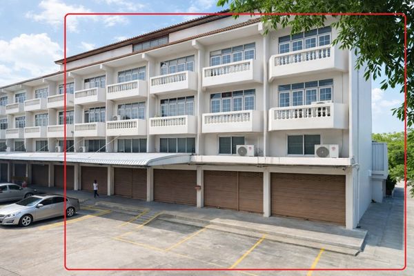 Factory License No. 4 Commercial building 5units 4Storeys 160sq.wah 2300sq.m. 48,999B-M Sarasas Witaed Bangbon rooftop 20baths 25a/c near