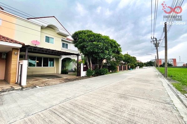 ขายบ้าน 2 ชั้น 54 ตร.ว. โชคชัย ปัญจทรัพย์ รามคำแหง 184 มีนบุรี ใกล้รถไฟฟ้าสายสีชมพู