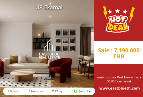 02/10/2026, For Sale: UP Ekamai Condo ✨ 2 Bed, 2 Bath at the Heart of Ekamai! 0642748883