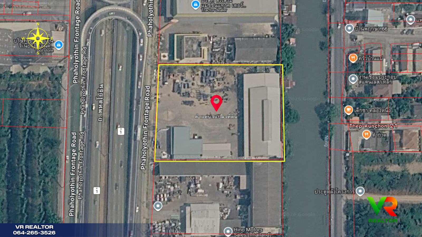 🔥 Golden opportunity for investors Land with warehouse building 4-3-2 rai (with tenant) next to Phahon Yothin Road, near Talat Thai, Khlong Nueng, Khlong Luang. – รูปที่ 3