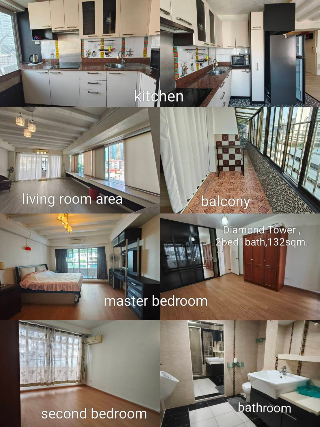 For Rent: Diamond Tower Silom, A Spacious 2 bedroom 1 bathroom, 132 sq.m, Big Balcony. For Rent: Diamond Tower Silom, A Spacious 2 bedroom 1 bathroom, 132 sq.m, Big Balcony.