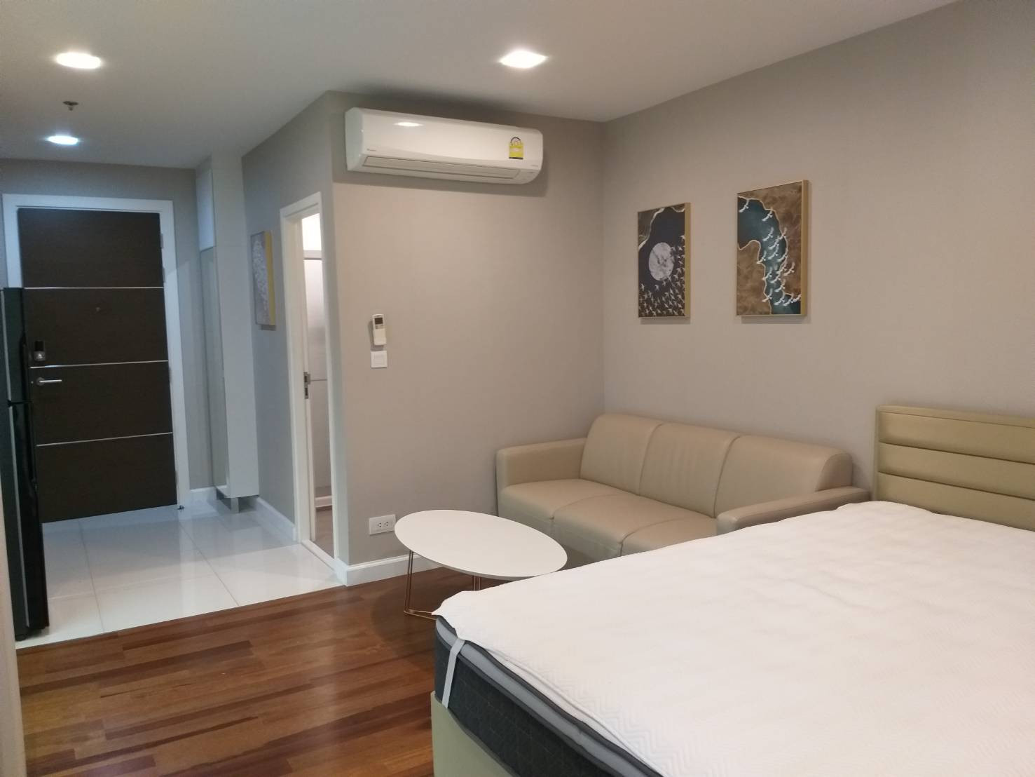 ***For rent, The Metropolis Samrong Condominium (next to BTS Samrong), studio, 1 bathroom, 28 sq m, 15th floor, Building A, fully furnished, ready to move in, rent 10,000 baht/month. – รูปที่ 2