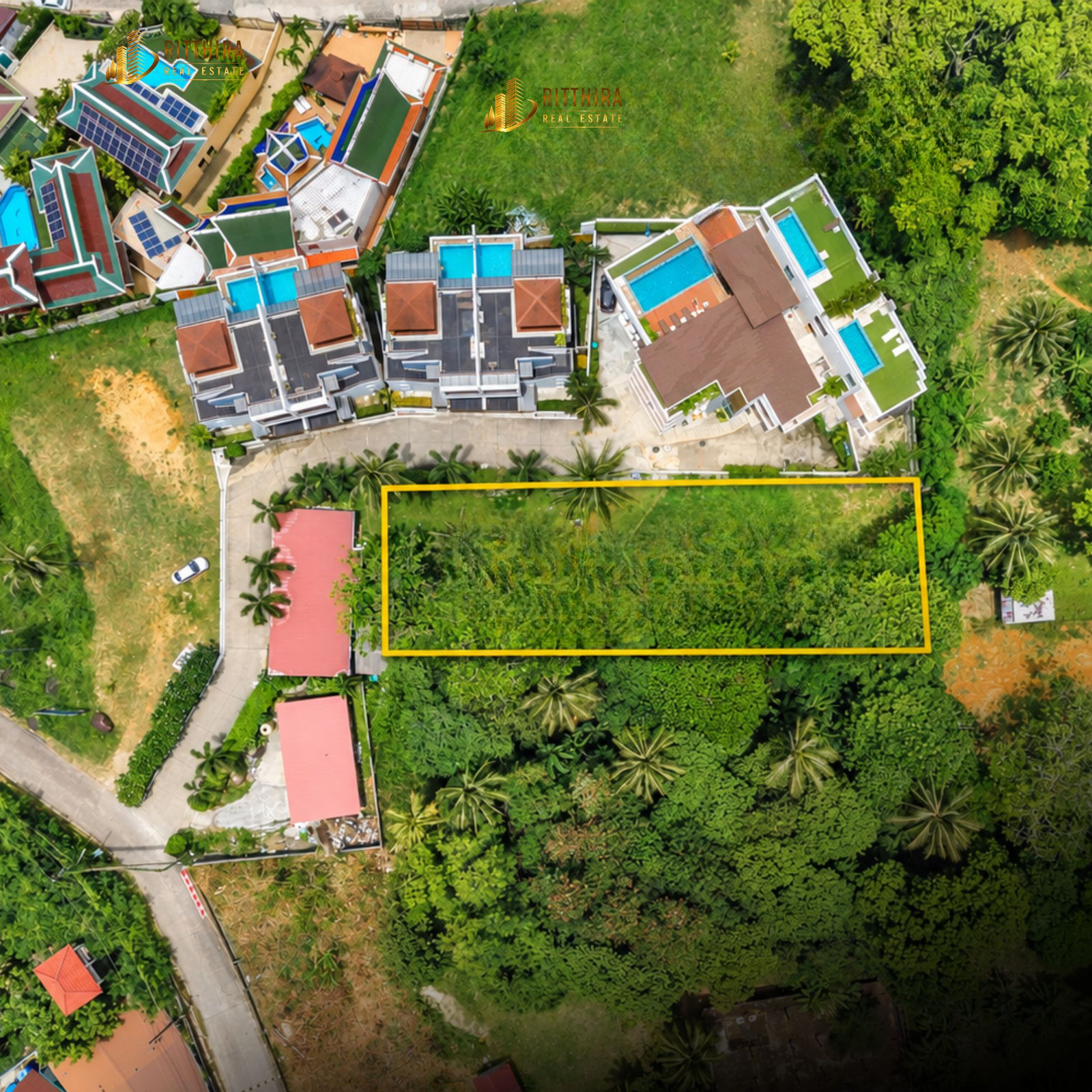 Land for sale in Phuket on Karon Hill, 920 sq m, sea view, suitable for building a Luxury Pool Villa, Phuket. – รูปที่ 2