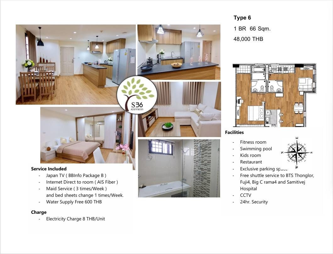 1ห้องนอน 2ห้องนอน ให้เช่า รับเฉพาะญี่ปุ่น เฟอร์นิเจอร์ตกแต่งพร้อมอยู่ เครื่องใช้ไฟฟ้าครบ – รูปที่ 2