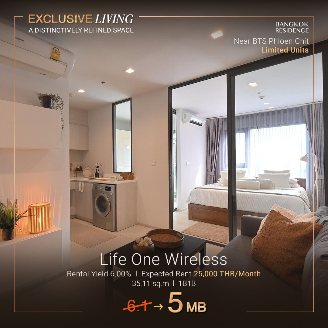 💎 Exclusive Unit 💎 ขาย Life One Wireless, 1BR 35.11sq.m. 5MB ✨ทำเลระดับพรีเมียม ใจกลาง CBD ห้องสวย Modern โทนอบอุ่น 🌆 ใกล้ BTS เพลินจิต 💎 Exclusive Unit 💎 ขาย Life One Wireless, 1BR 35.11sq.m. 5MB ✨ทำเลระดับพรีเมียม ใจกลาง CBD ห้องสวย Modern โทนอบอุ่น 🌆 ใกล้ BTS เพลินจิต
