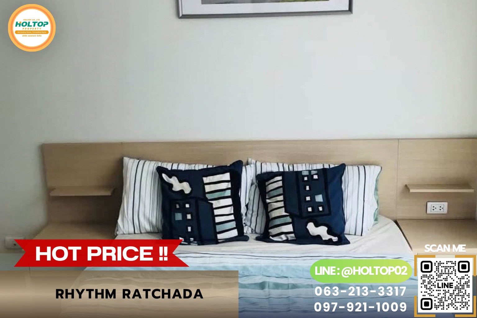 #R10953 ให้เช่าคอนโด Rhythm Ratchada