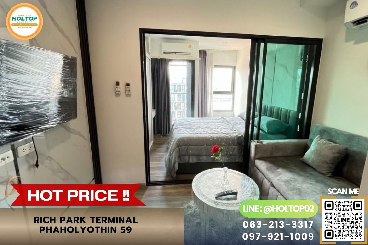 #Z6546 Condo for rent Rich Park Terminal Phaholyothin 59 #Z6546 Condo for rent Rich Park Terminal Phaholyothin 59
