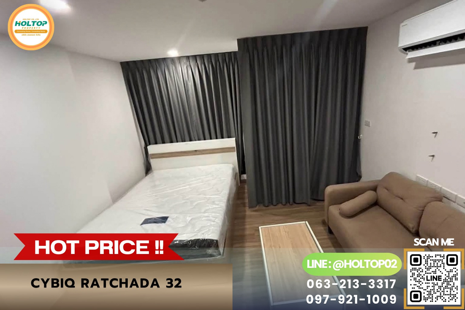 #R10948 ให้เช่าคอนโด Cybiq Ratchada 32