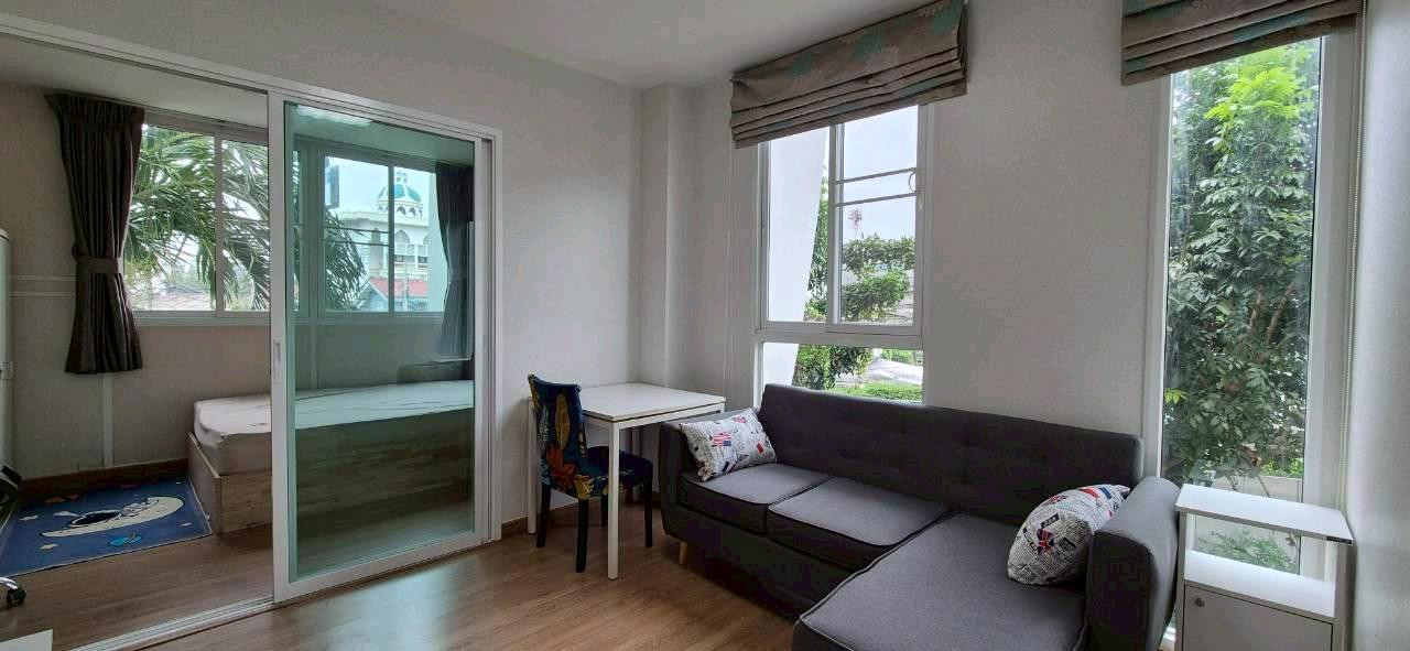 [[Rent]] Room decorated with fully furnished, near ARL Hua Mak, beautifully decorated room for rent - Bliss Condominium Rama 9-Hua Mak, near Airport Link Hua Mak Station.