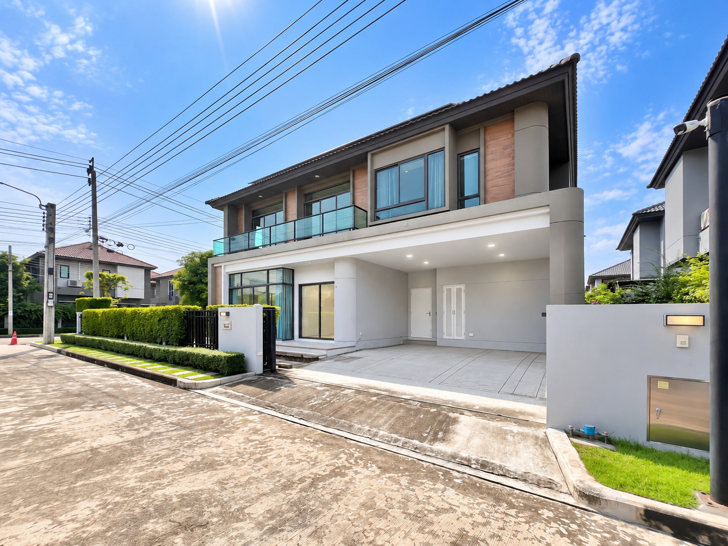 🏡บ้านหลังมุม 71.3 ตร.วา| แบบบ้านใหญ่สุดในโครงการ 234 ตร.ม. l 🌳ใกล้สวนส่วนกลาง – รูปที่ 3