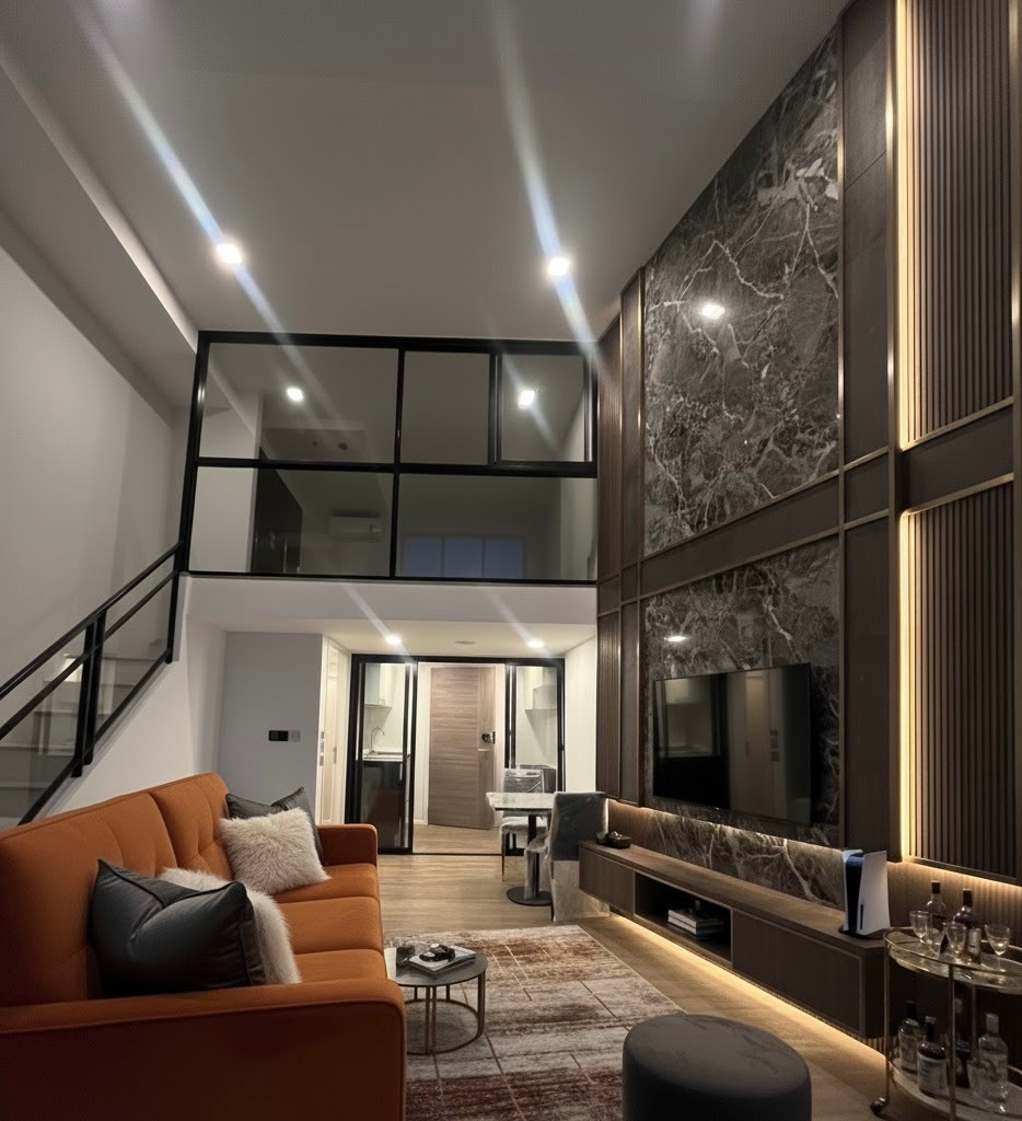⭐️New room for sale, free tenants⭐️ | 5,300,000 | Modiz Sukhumvit 50 Modiz Sukhumvit 50, Duplex Vertical Suite style, high ceilings, real Sukhumvit location, near BTS On Nut, good price, good room, river view.
