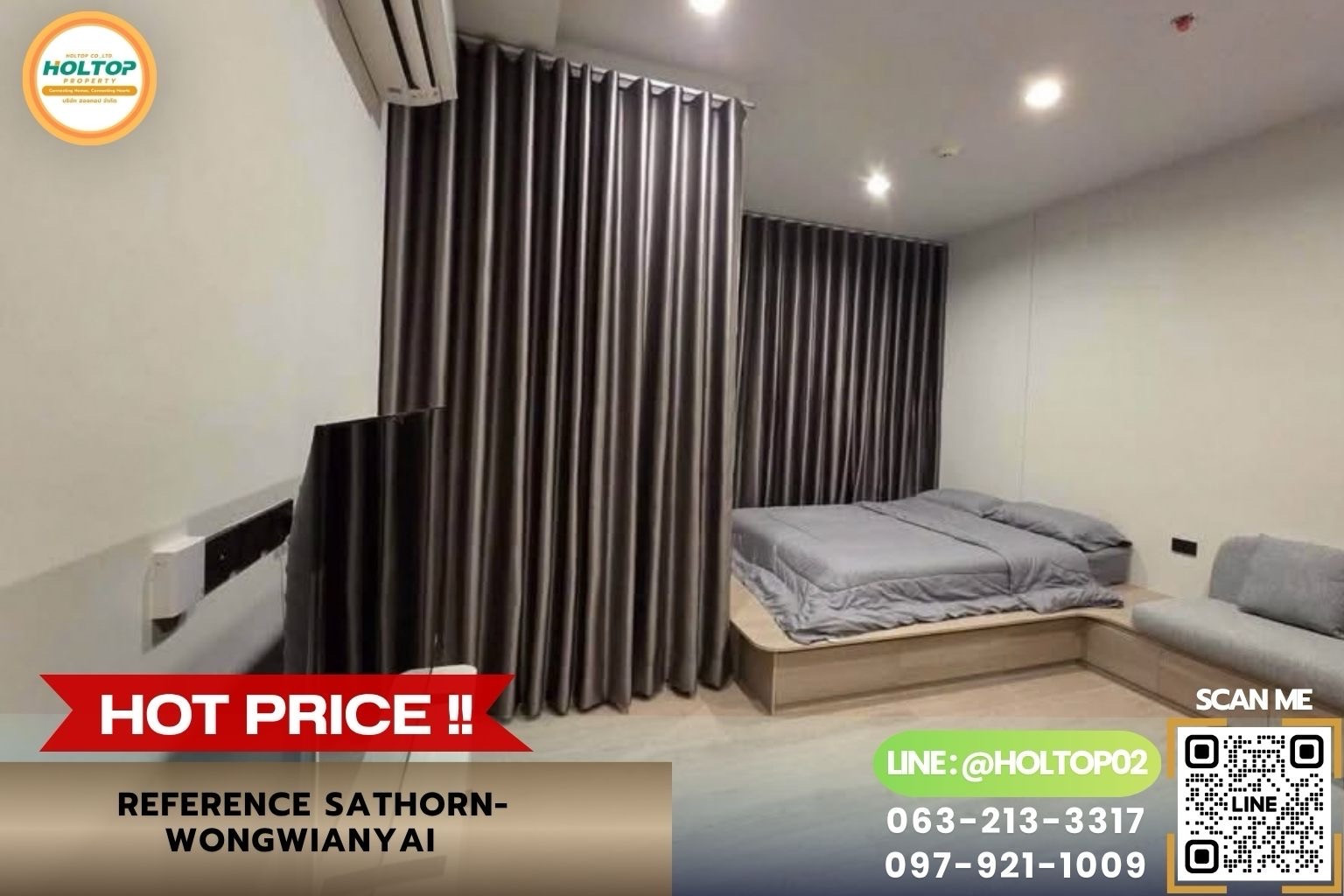 #Z6549 ให้เช่าคอนโด Reference Sathorn-Wongwianyai #Z6549 ให้เช่าคอนโด Reference Sathorn-Wongwianyai