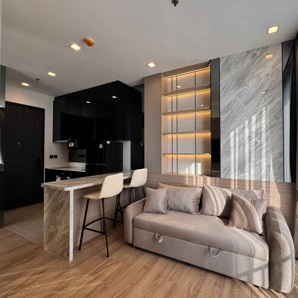 ให้เช่า Noble Around Ari ⭐️ห้องใหญ่ 1bed plus   44.18 ตร.ม.      ชั้น 4 ห้องมุม วิวไม่บล็อค 🔅ห้องใหม่ Interior จัดเต็ม พร้อมระบบ smart home และ sofa bed
