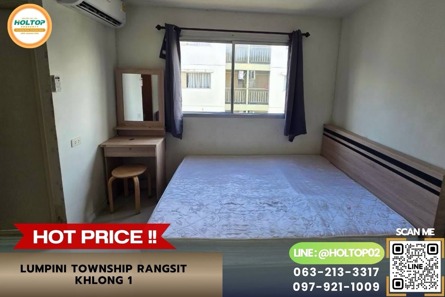 #Z6560 ให้เช่าคอนโด Lumpini township rangsit Khlong 1