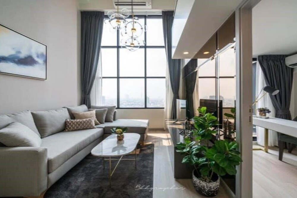 🔥 For Rent !! Rare Item !! 🔥KnightsBridge Prime Sathorn, 1 bedroom Plus, 1 bathroom, high floor 29++, big size, Modern style !! Code C20231100676 furnished, ready to move in📣📣 