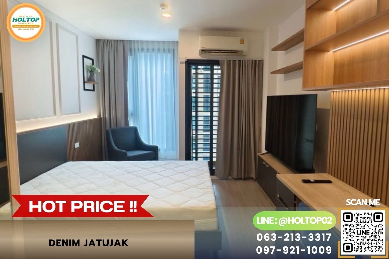 #Z6543 Condo for rent DENIM Jatujak.