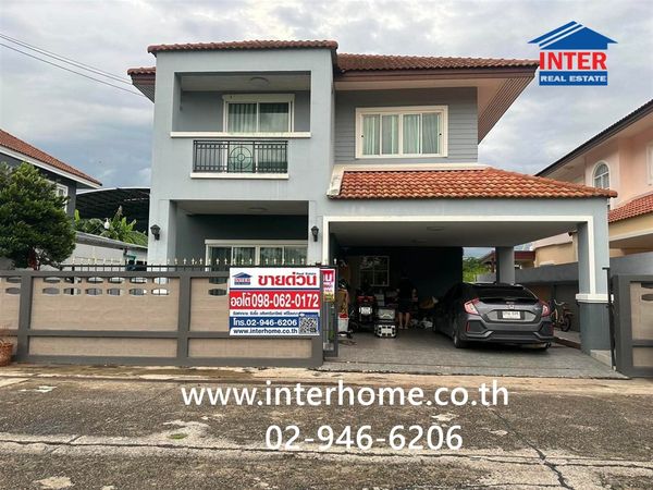 บ้านเดี่ยว 2 ชั้น 55 ตร.ว. หมู่บ้านทองสถิตย์8 ใกล้มหาวิทยาลัยเวสเทิร์น กรุงเทพ-วัชรพล ซอยหทัยราษฎร์84 ลำลูกกา ปทุมธานี 