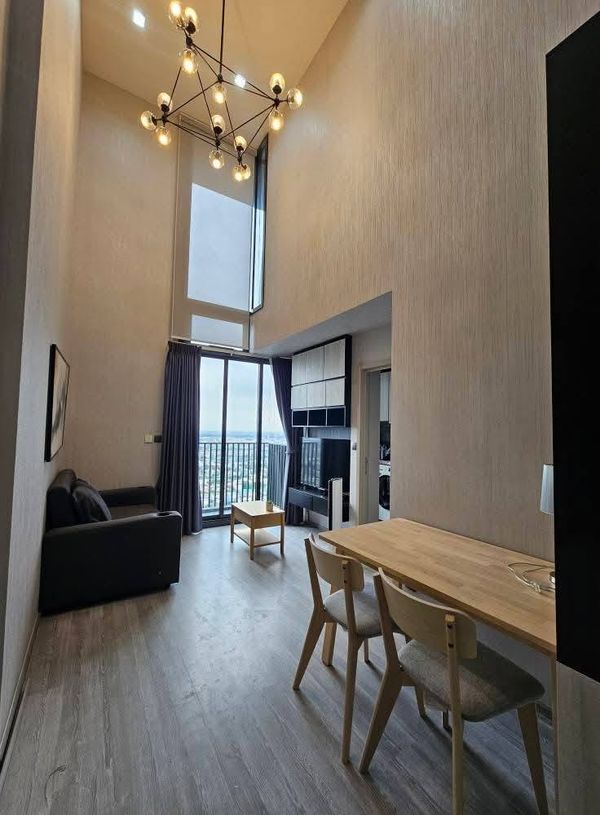 🏙️ The Line Sukhumvit 101 — For rent 📍 near BTS Punnawithi, 35th floor | Size 41 sq m. Duplex room (2 floors) 1 bedroom.