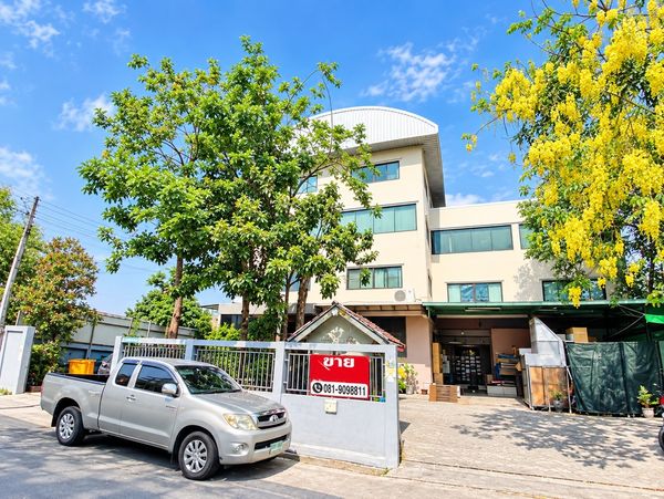 Warehouse with office for sale, 4 floors, Bearing 31, Sukhumvit 107, area 1,168 sq m., fully furnished.