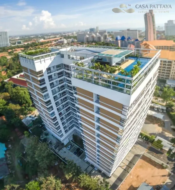 ขายด่วน! คอนโด Treetops Condominium พัทยา วิวทะเลด้านข้าง