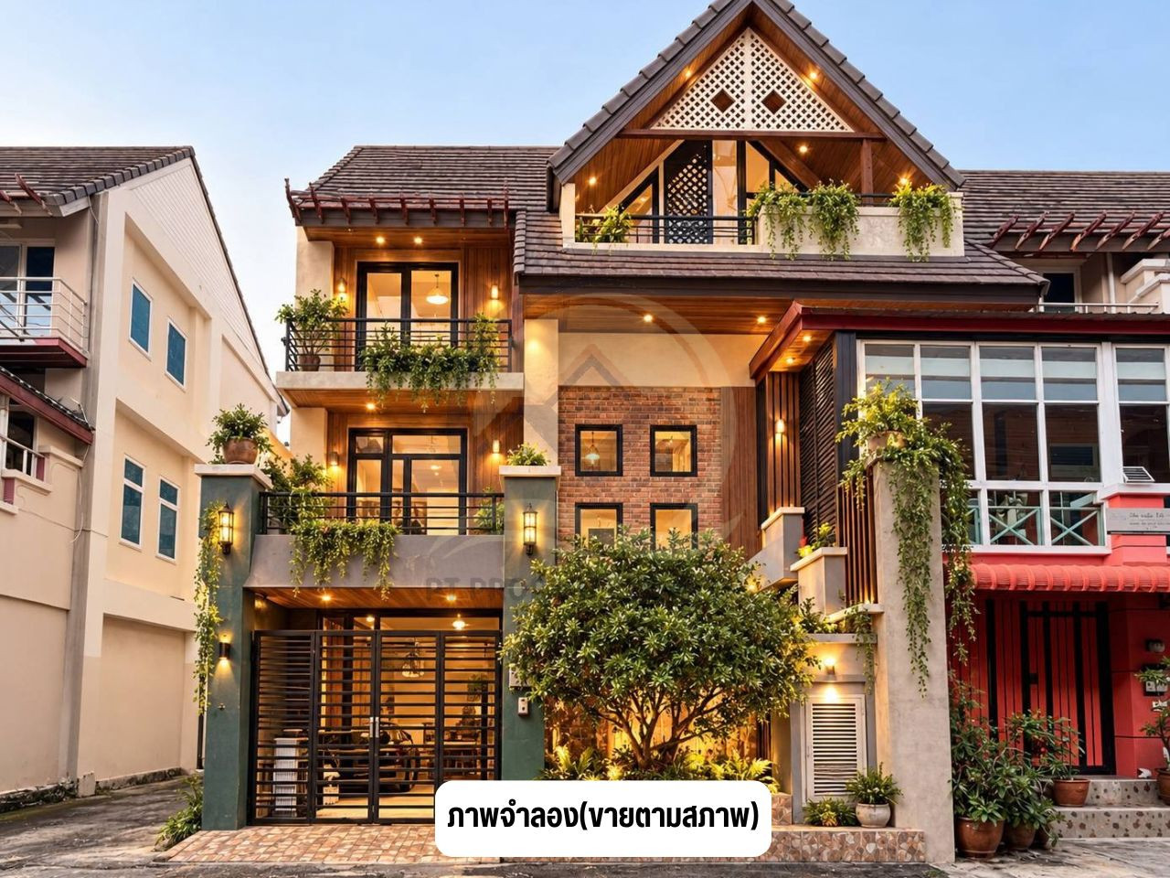 โครงการเมอริท เพลส ซอยลาดพร้าว 87 ทาวน์โฮม 3 ชั้น หลังมุม สไตล์โมเดิร์น ทำเลศักยภาพ เชื่อมต่อย่านลาดพร้าวและเลียบด่วนรามอินทรา ใกล้รถไฟฟ้า น้ำไม่ท่วมโครงการ  – รูปที่ 2