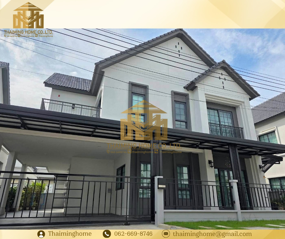 ขาย/ให้เช่า บ้านหรู 2 ชั้น 4 ห้องนอน ขนาด 265 ตร.ม. หมู่บ้าน Centro บางนา ตกแต่งบิ้วอินครบ (TH6-3526) 