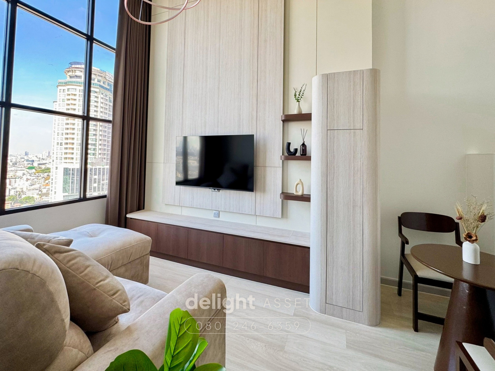 For Rent!! Knightsbridge Prime Sathorn, Duplex 1 Bedroom 44 sqm. Free! monthly cleaning