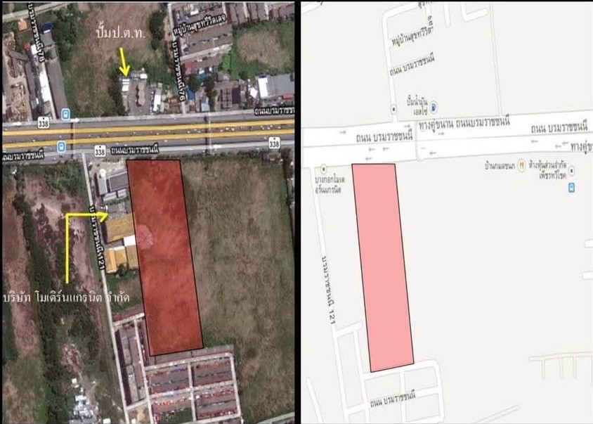 Land for sale 13 rai 1 ngan 29 square wa next to Borommaratchachonnani Road. (Heading towards Mahidol Salaya) Land for sale 13 rai 1 ngan 29 square wa next to Borommaratchachonnani Road. (Heading towards Mahidol Salaya)