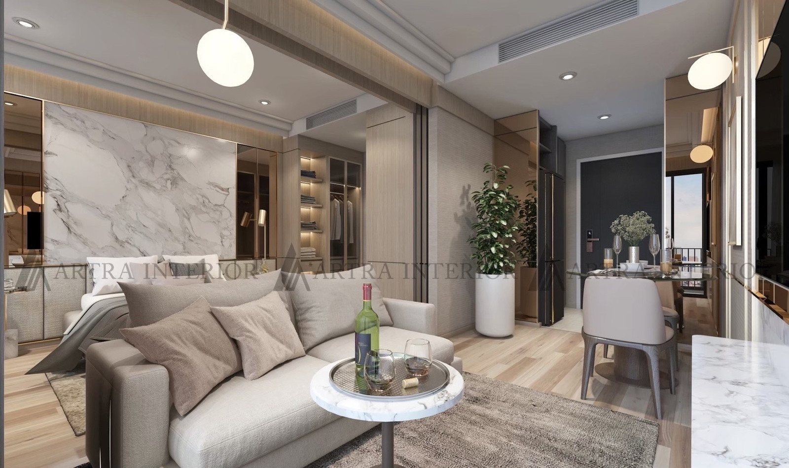 Ashton Chula–Silom for Rent | 1 Bedroom 35 sq.m. | 22nd Floor Garden View | Near MRT Sam Yan | 33,500 THB/Month