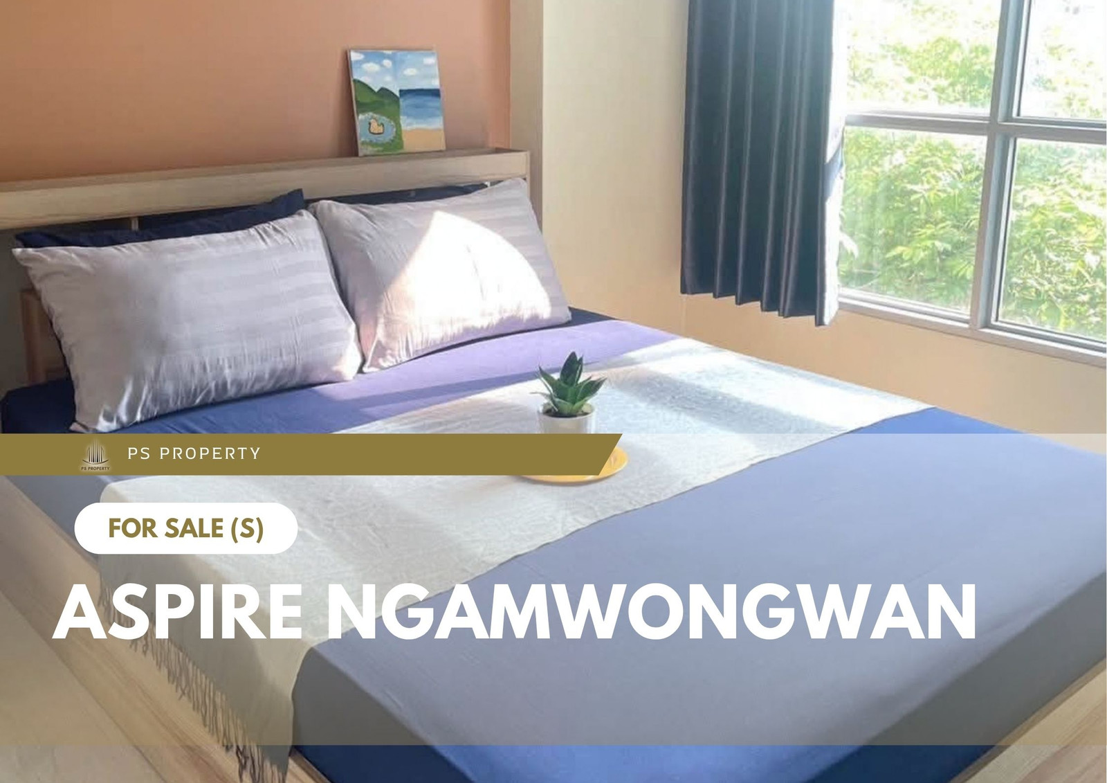 Urgent Sale ✨ Aspire Ngamwongwan ✨ Fully furnished and equipped with appliances; near The Mall Ngamwongwan.