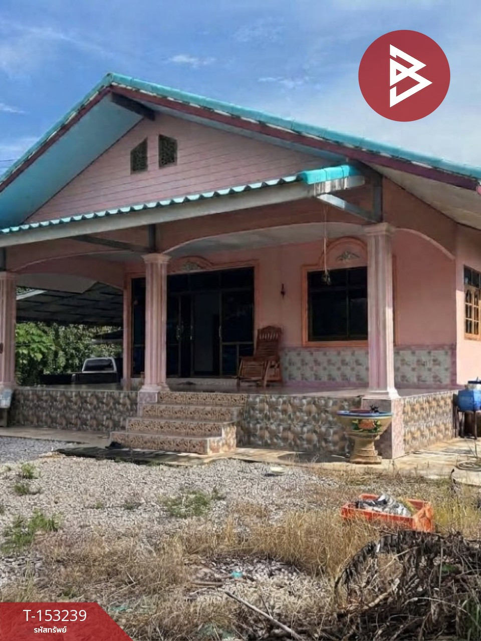 1-story detached house for sale, area 2 ngan, 95.3 sq m, Tha Mai, Chanthaburi.