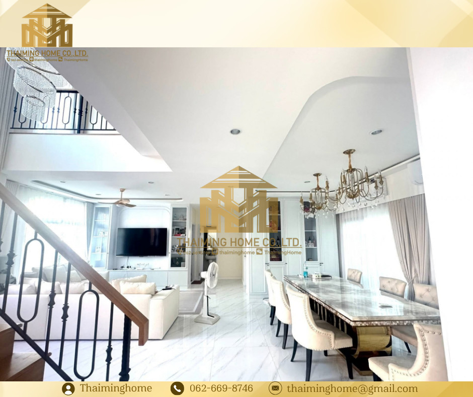 ขาย/ให้เช่า บ้านเดี่ยว 2ชั้น ใหม่ พร้อมเข้าอยู่ 5ห้องนอน 5ห้องน้ำ 3ที่จอดรถ ใกล้สนามบินสุวรรณภูมิ สมุทรปราการ(TH8-8626) – รูปที่ 4