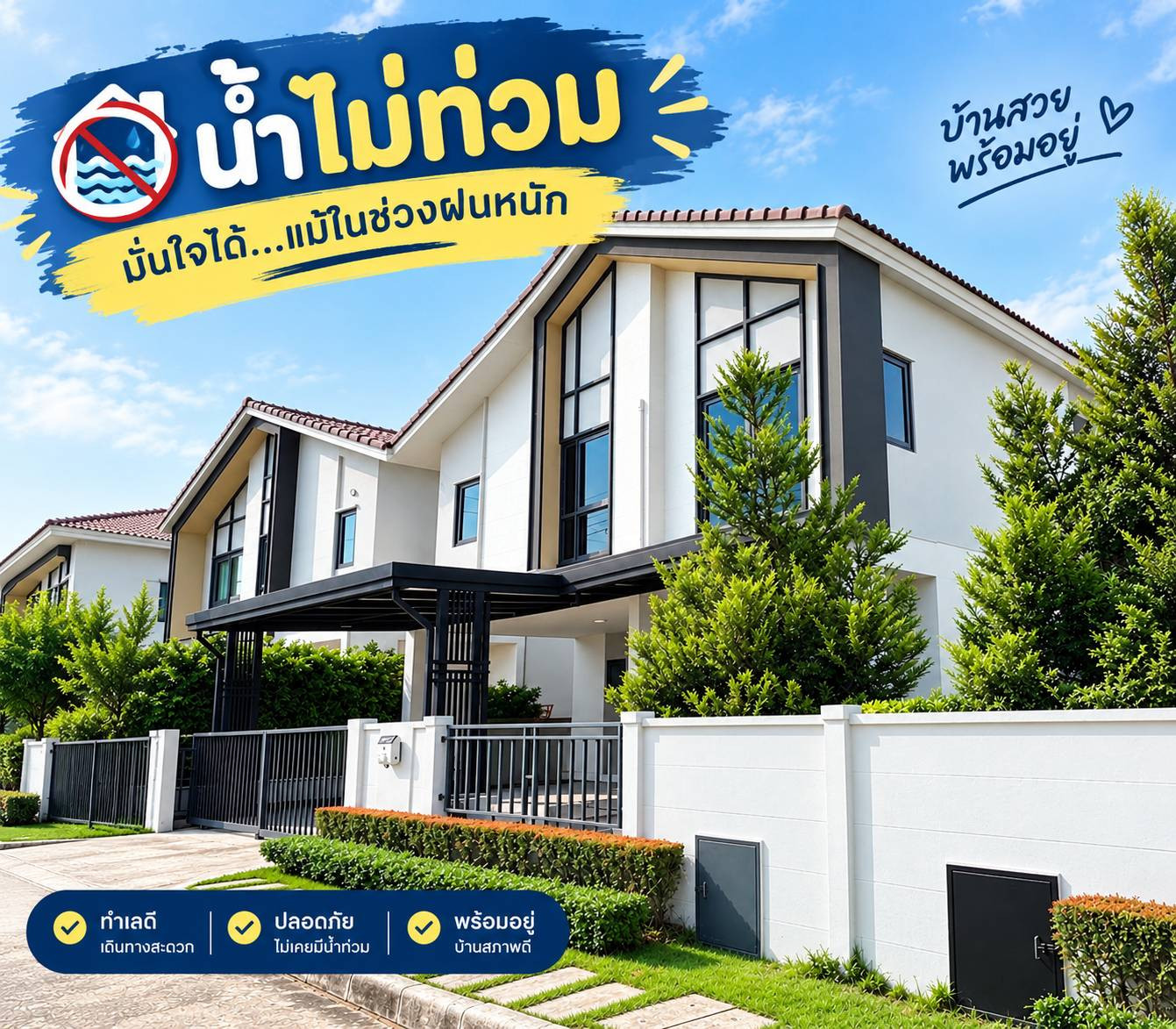 The SENSE Bangna-Suvarnabhumi, beautiful house in Scandinavian style, ready to move in, "no flooding!!!" Fully furnished, 10 minutes from Suvarnabhumi. The SENSE Bangna-Suvarnabhumi, beautiful house in Scandinavian style, ready to move in, "no flooding!!!" Fully furnished, 10 minutes from Suvarnabhumi.