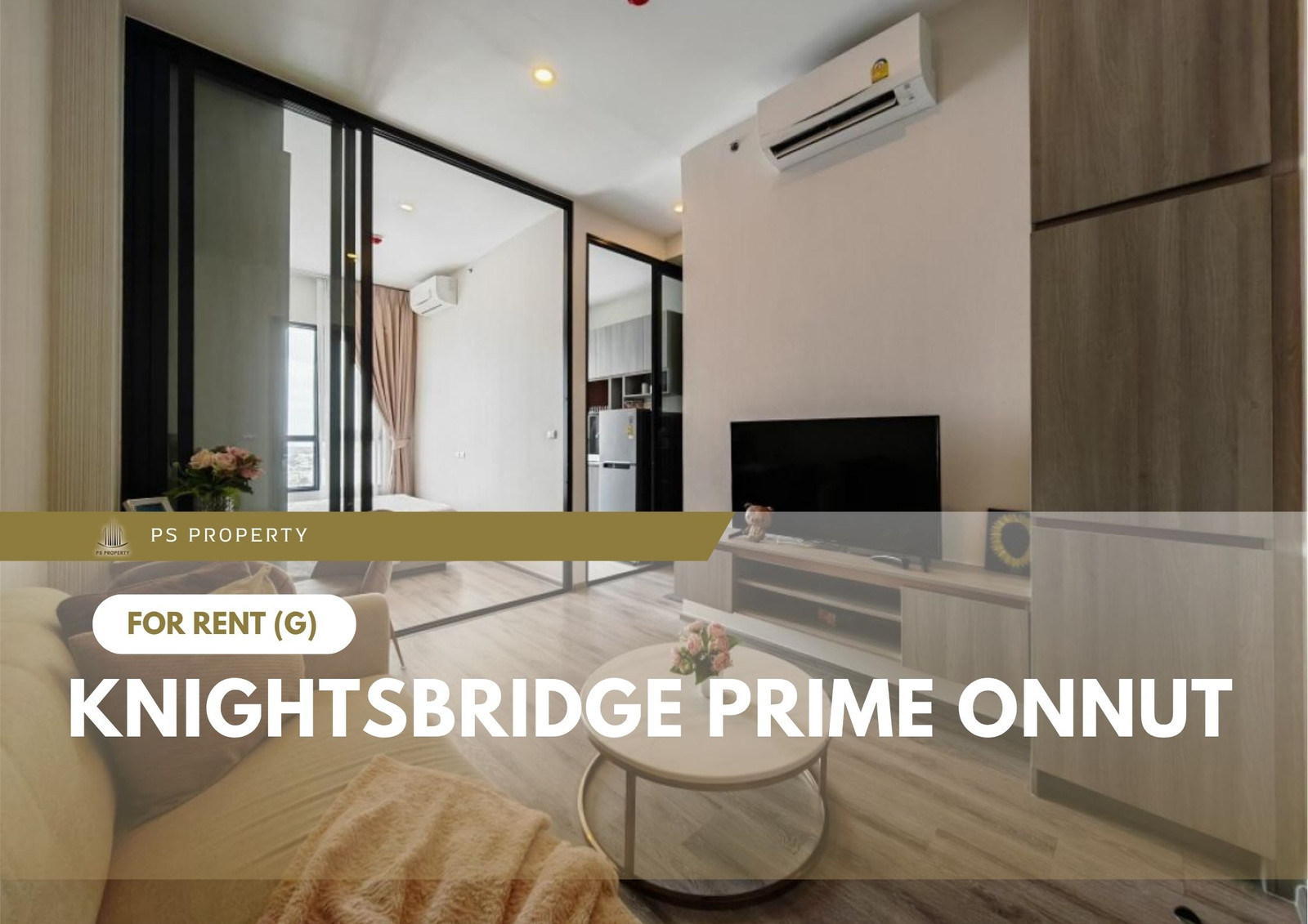 For Rent 📍 Knightsbridge Prime Onnut 📍 Fully furnished and equipped with appliances; near BTS On Nut.