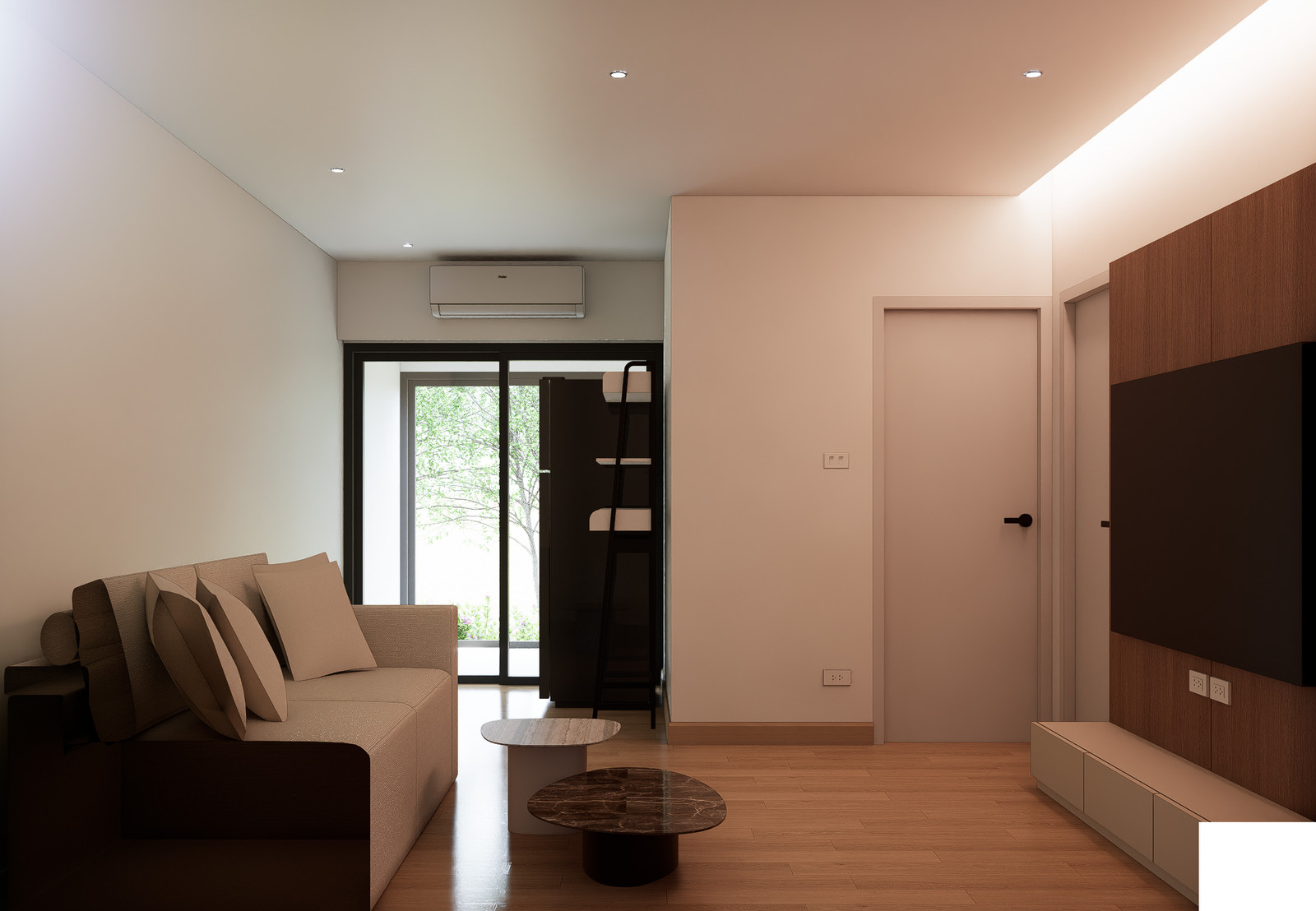 Icondo สุขุมวิท 105 ห้องสวยรีโนเวทใหม่ พร้อมอยู่ ครัวแยกเป็นสัดส่วน วิวสวน – รูปที่ 4
