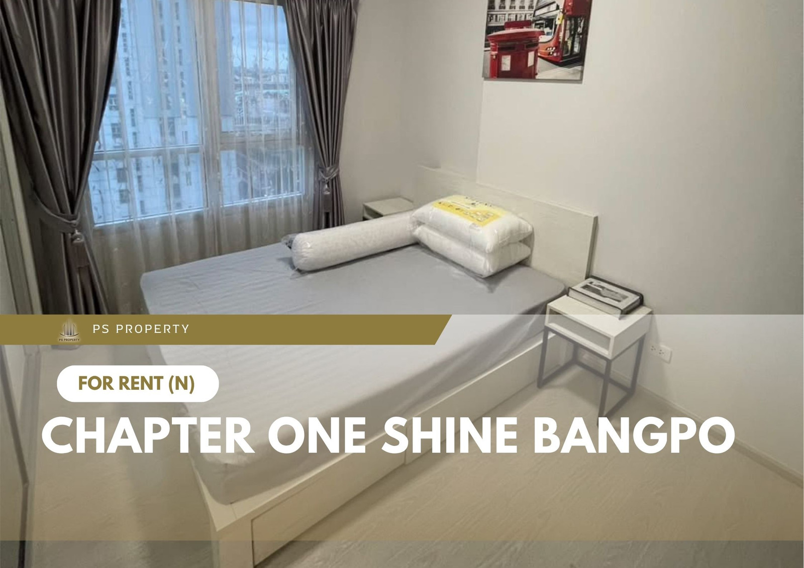 ให้เช่า 🔥 Chapter One Shine Bangpo 🔥 เฟอร์นิเจอร์ และ เครื่องใช้ไฟฟ้าครบ ใกล้ MRT บางโพ