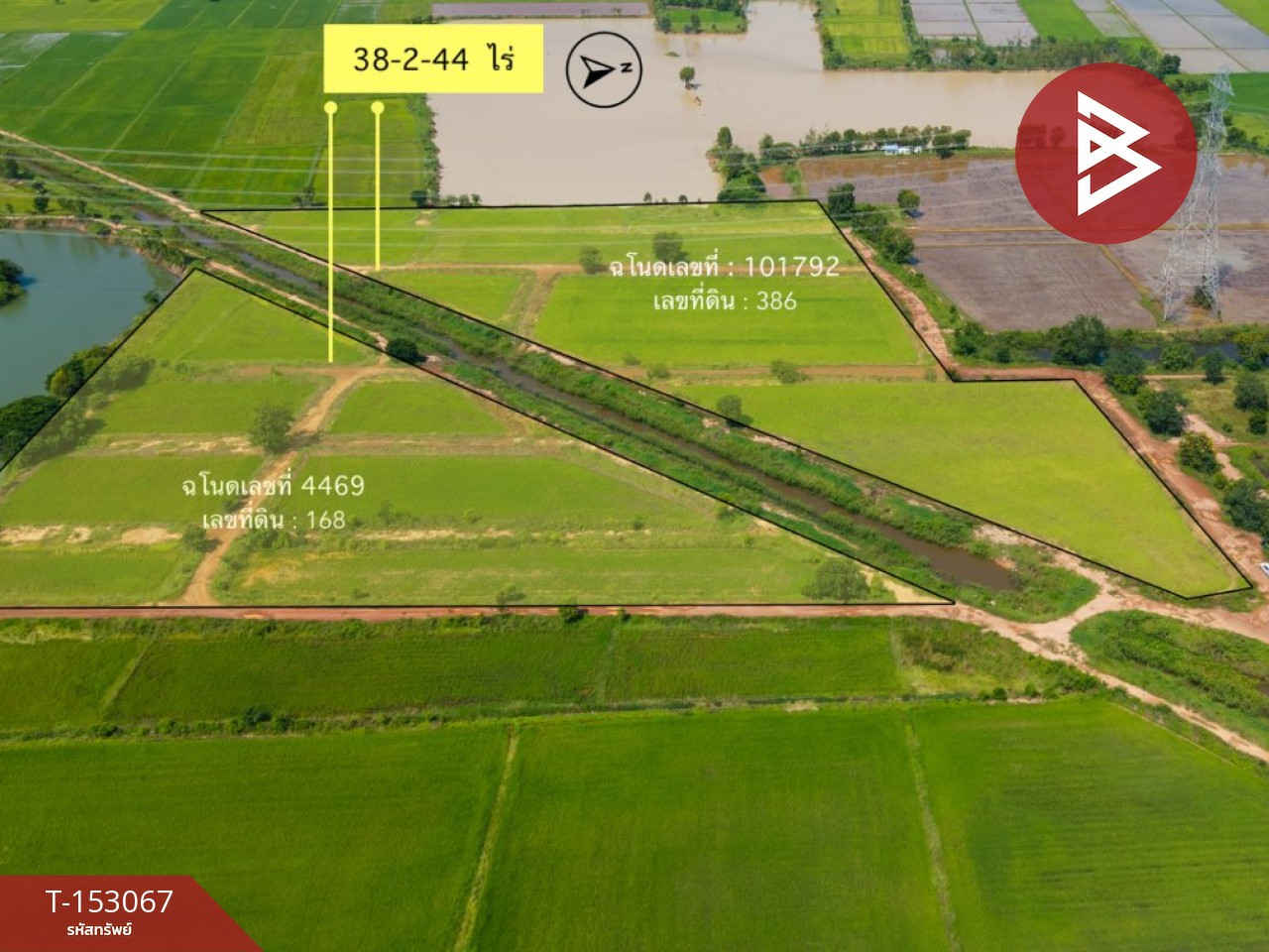 ขายที่ดิน เนื้อที่ 38 ไร่ 2 งาน 44.1 ตร.วา ดอนทอง พิษณุโลก – รูปที่ 3