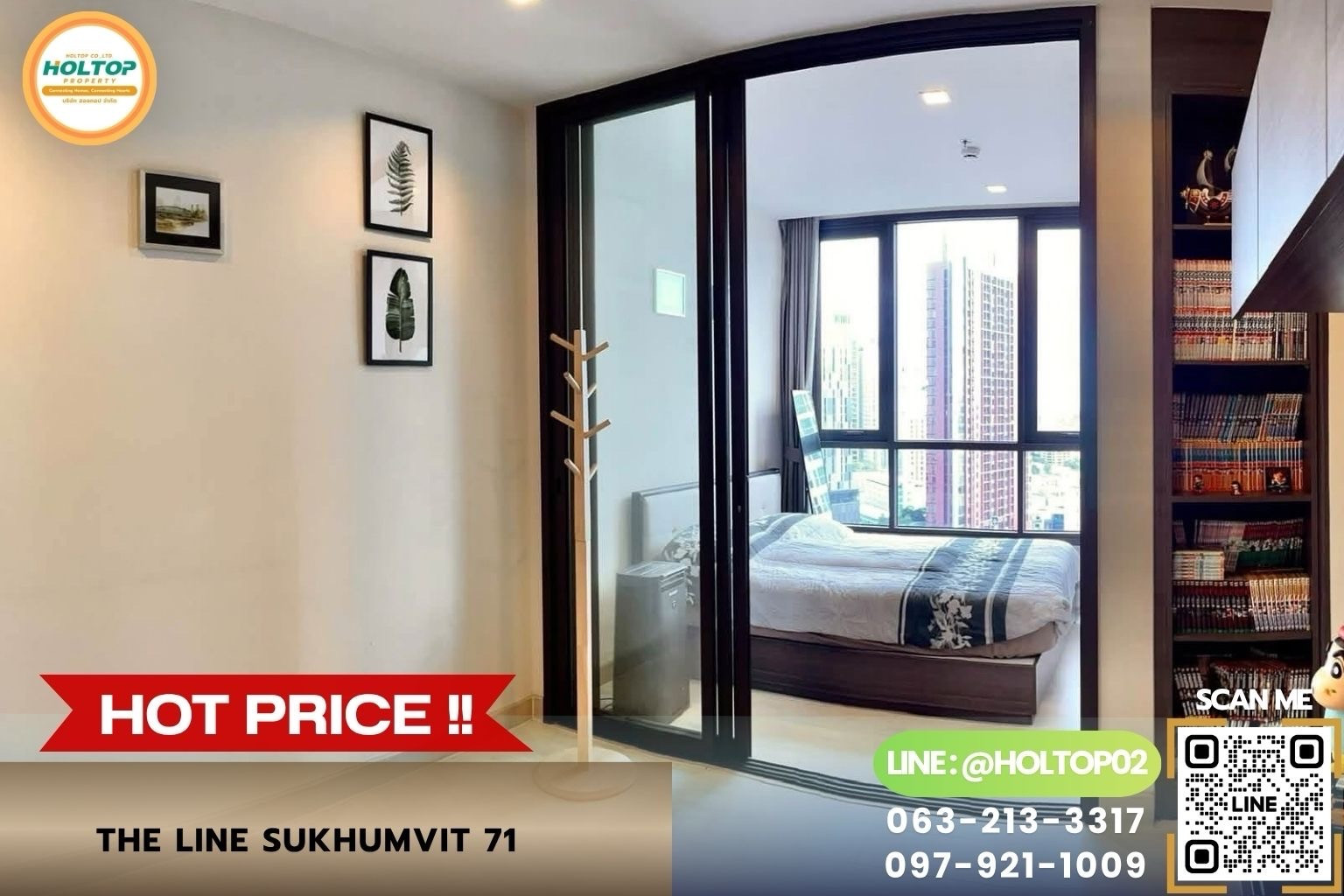 #Z6593 ให้เช่าคอนโด THE LINE Sukhumvit 71