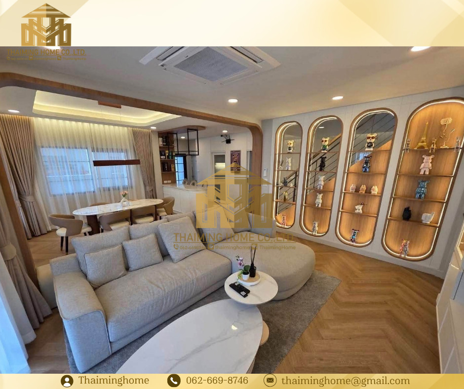 ขาย/ให้เช่า บ้านหรู 2 ชั้น 4 ห้องนอน ขนาด 265 ตร.ม. หมู่บ้าน Centro บางนา ตกแต่งบิ้วอินครบ (TH6-3526)  – รูปที่ 2