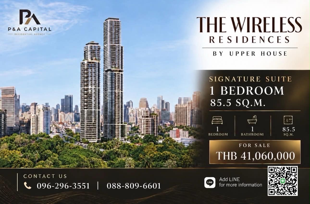 THE WIRELESS RESIDENCES BY UPPER HOUSE | 1 BEDROOM | 85.5 SQ.M. THE WIRELESS RESIDENCES BY UPPER HOUSE | 1 BEDROOM | 85.5 SQ.M.