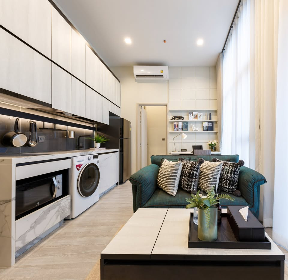 THE LINE SUKHUMVIT 101 | BTS PUNNAWITHI | 1 Bedroom | 1 Bathroom | 33.25 sq.m. | 28th Floor | Corner Unit | High Ceiling 3.4 m | 26,000/mo.  – รูปที่ 3