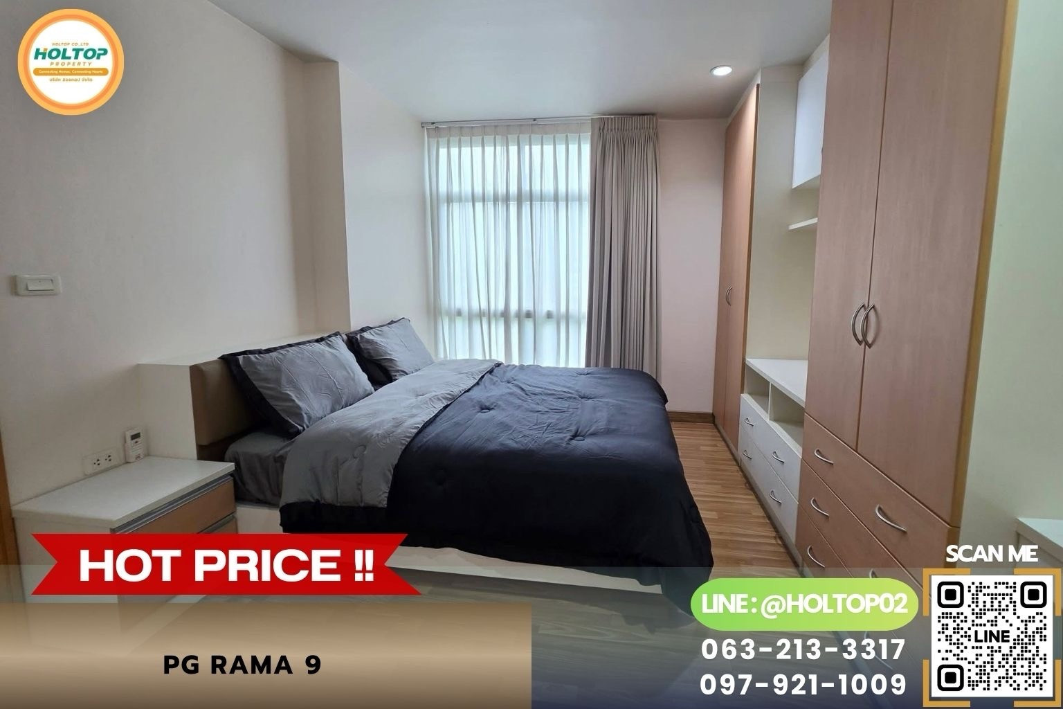 #Z6569 ให้เช่าคอนโด PG Rama 9