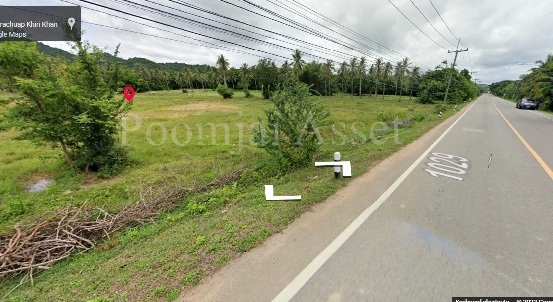 ขายที่ดิน 10-1-81 ไร่ ติดถนนหมายเลข 1029  อำเภอทับสะแก จังหวัดประจวบคีรีขันธ์ 