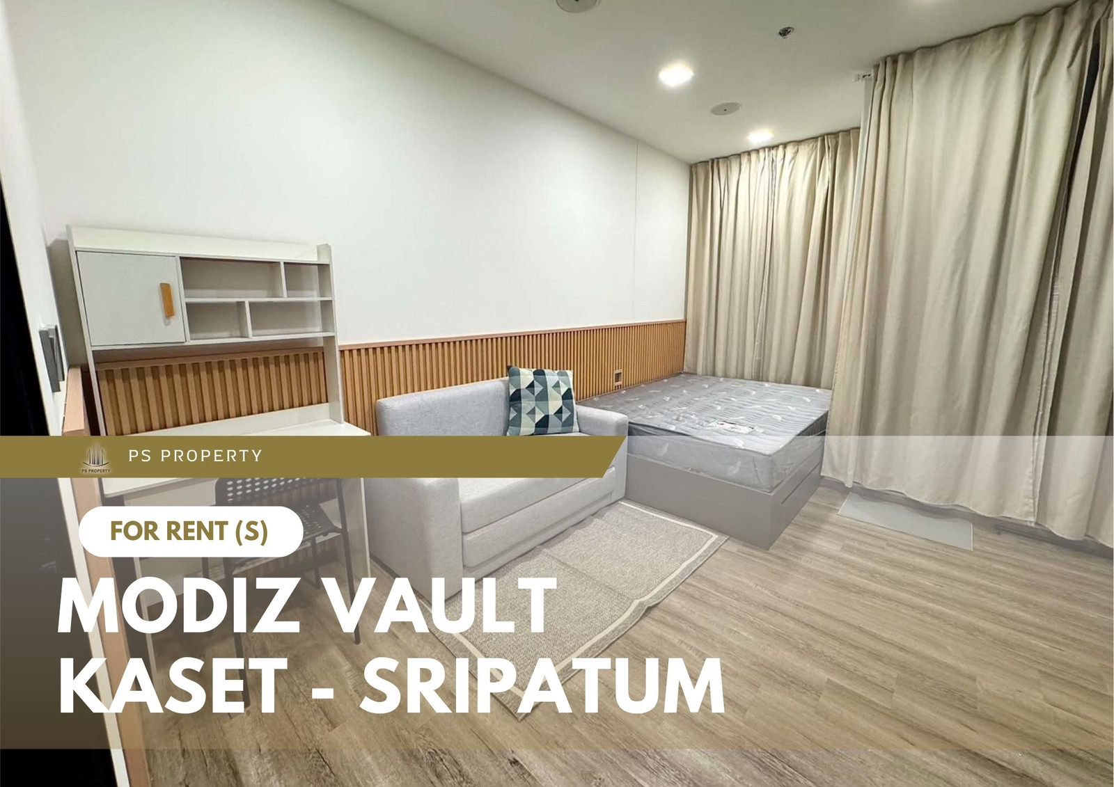 For Rent 🔥 MODIZ VAULT Kaset - Sripatum 🔥 Fully furnished and equipped with appliances; right next to Kasetsart University.