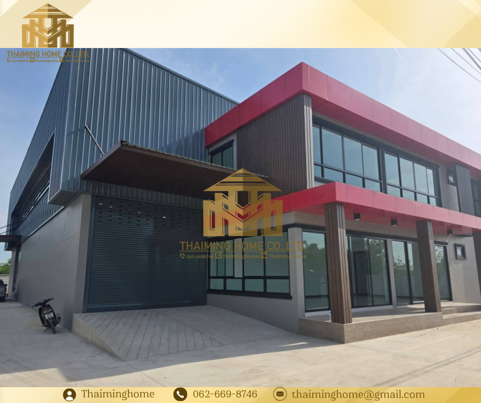 For sale/rent, ready-made factory ready for use. Usable area 600 sq m., Salaya-Bang Len zone, Nakhon Pathom province (TW6-5926)