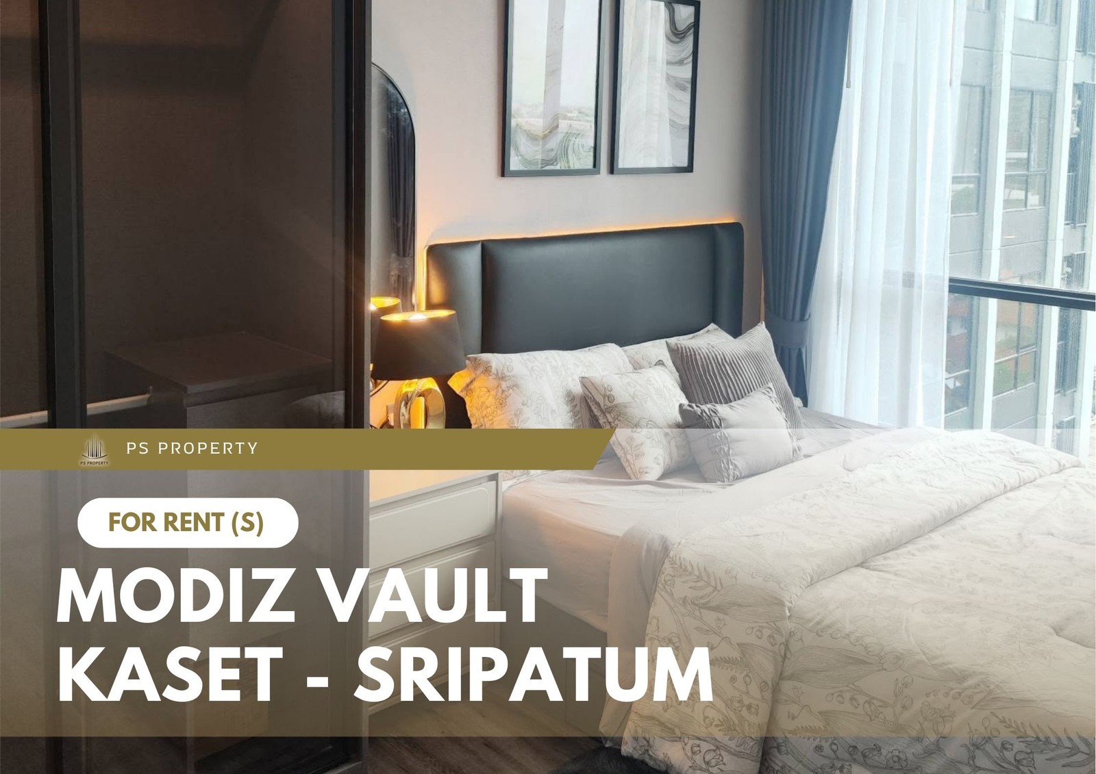 For Rent ✨ MODIZ VAULT Kaset - Sripatum ✨ Fully furnished and equipped with appliances; right next to Kasetsart University and close to Sripatum University.